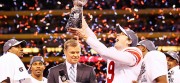 Dan hands out the Lombardi Trophy.