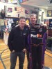 Dan hangs out with Denny Hamlin.